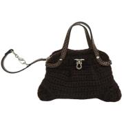 Pre-owned Wool handbags Salvatore Ferragamo Pre-owned , Brown , Dames