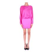 Jurk met zijrits Semicouture , Pink , Dames