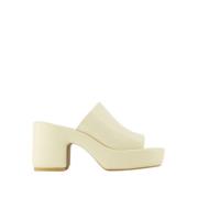 Heeled Mules Clergerie , Yellow , Dames