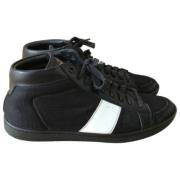 Pre-owned Canvas sneakers Saint Laurent Vintage , Black , Heren