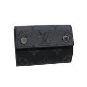 Pre-owned Canvas wallets Louis Vuitton Vintage , Black , Unisex
