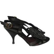 Pre-owned Canvas sandals Chanel Vintage , Black , Dames