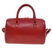 Pre-owned Leather handbags Saint Laurent Vintage , Red , Dames