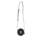 Ronde Paris Crossbody Tas Ami Paris , Black , Heren