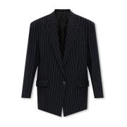 Oversized blazer in Glen-stijl The Attico , Black , Dames