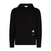 Zwarte Hoodie met Metalen Gespsluiting 1017 Alyx 9SM , Black , Heren