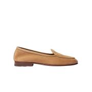 Klassieke Nele Bruine Suède Loafers Scarosso , Beige , Dames