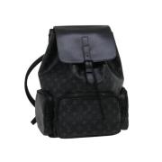 Pre-owned Leather backpacks Louis Vuitton Vintage , Black , Unisex