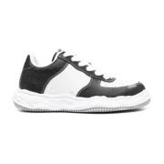 Wayne LOW Original Sole Basket Lederen Lage TOP Sneaker Zwart/Wit Miha...