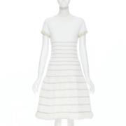 Pre-owned Fabric dresses Alaïa Pre-owned , White , Dames