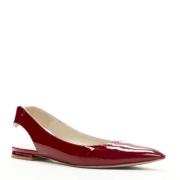 Pre-owned Leather flats Dior Vintage , Red , Dames