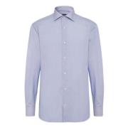 Stripe Windsor Kraag Overhemd Slim Fit Boggi Milano , Blue , Heren