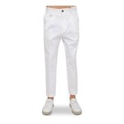 Straight Trousers Paolo Pecora , White , Heren