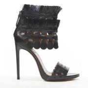 Pre-owned Leather heels Alaïa Pre-owned , Black , Dames