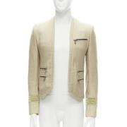 Pre-owned Cotton outerwear Balmain Pre-owned , Beige , Dames