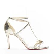 Pre-owned Leather sandals Christian Louboutin Pre-owned , Yellow , Dam...