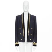 Pre-owned Cotton outerwear Balmain Pre-owned , Blue , Dames