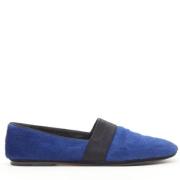 Pre-owned Leather flats Celine Vintage , Blue , Dames