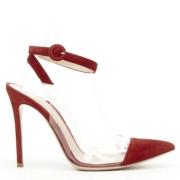 Pre-owned Plastic heels Gianvito Rossi Pre-owned , Red , Dames