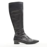 Pre-owned Leather boots Gucci Vintage , Black , Dames