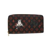 Pre-owned Canvas wallets Louis Vuitton Vintage , Black , Dames