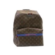 Pre-owned Canvas backpacks Louis Vuitton Vintage , Brown , Dames