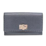 Pre-owned Leather wallets Fendi Vintage , Blue , Dames