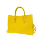 Pre-owned Leather handbags Balenciaga Vintage , Yellow , Dames