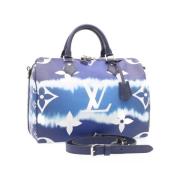 Pre-owned Canvas handbags Louis Vuitton Vintage , Blue , Dames