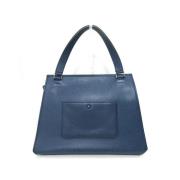 Pre-owned Leather handbags Celine Vintage , Blue , Dames