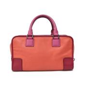 Pre-owned Leather handbags Loewe Pre-owned , Orange , Dames
