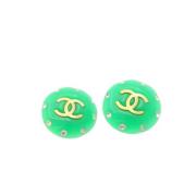 Pre-owned Metal chanel-jewelry Chanel Vintage , Green , Dames