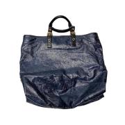 Pre-owned Leather handbags Stella McCartney Pre-owned , Blue , Dames