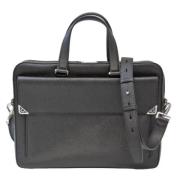 Pre-owned Leather briefcases Salvatore Ferragamo Pre-owned , Black , D...