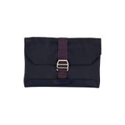 Pre-owned Leather clutches Hermès Vintage , Blue , Dames