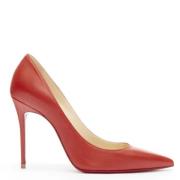 Pre-owned Leather heels Christian Louboutin Pre-owned , Red , Dames