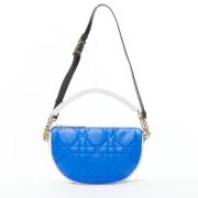 Pre-owned Leather dior-bags Dior Vintage , Blue , Dames