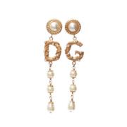 Pre-owned Metal earrings Dolce & Gabbana Pre-owned , Yellow , Dames