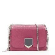 Pre-owned Leather shoulder-bags Jimmy Choo Pre-owned , Pink , Dames