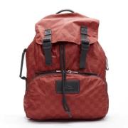 Pre-owned Nylon backpacks Louis Vuitton Vintage , Red , Dames