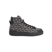 Pre-owned Cotton sneakers Balmain Pre-owned , Black , Dames
