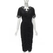 Pre-owned Silk dresses Dolce & Gabbana Pre-owned , Black , Dames