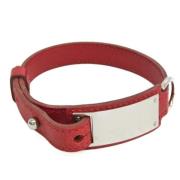 Pre-owned Leather bracelets Hermès Vintage , Red , Dames