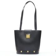 Pre-owned Leather shoulder-bags Salvatore Ferragamo Pre-owned , Black ...