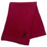 Pre-owned Wool scarves Louis Vuitton Vintage , Red , Dames