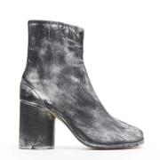 Pre-owned Leather boots Maison Margiela Pre-owned , Gray , Dames