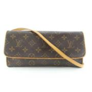 Bruin Leren Louis Vuitton Schoudertassen Louis Vuitton Vintage , Brown...