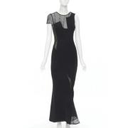 Pre-owned Silk dresses Versace Pre-owned , Black , Dames