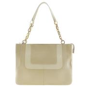 Pre-owned Leather handbags Versace Pre-owned , Beige , Dames