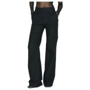 Uitlopende broek van wol Ann Demeulemeester , Black , Dames